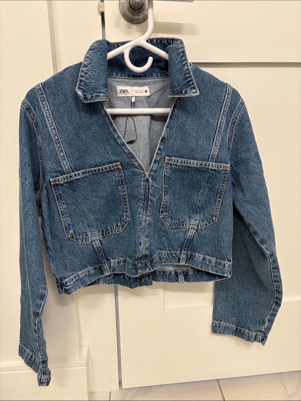 Zara denim top